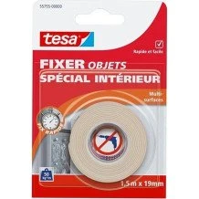 Tesa Ruban Adhésif Double-Face 19 mm x 1,5 m