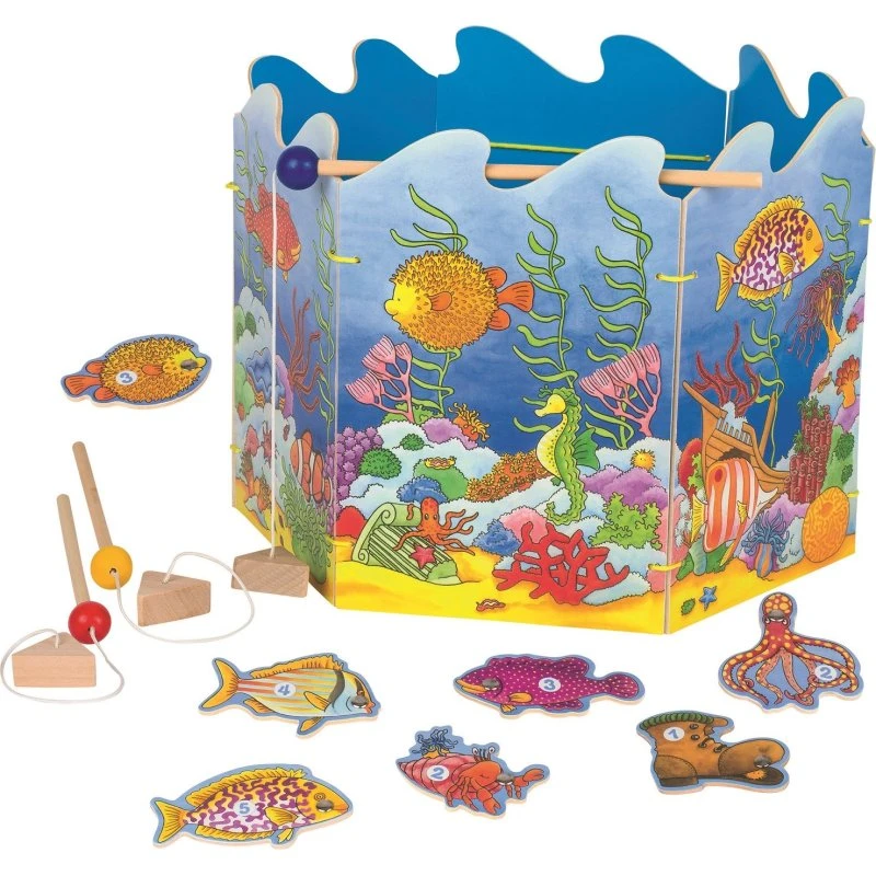 Goki Jeu de pêche à la ligne en bois 56884