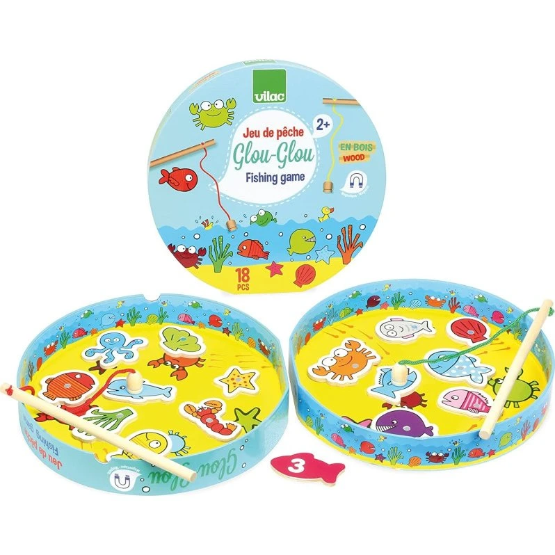 Vilac Jeu de pêche magnétique Glou Glou