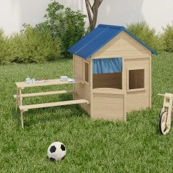 ODYSSEY Maisonnette enfant en bois avec table pique-nique intégrée