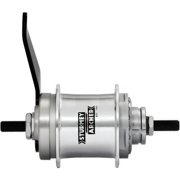 Sturmey Archer Moyeu Arrière Duomatic 2 Vitesses 36 Trous Argent