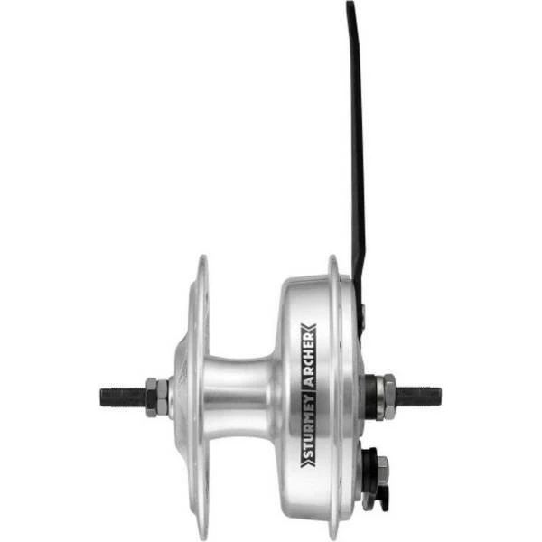 Sturmey Archer Moyeu Avant 36T Argent avec Frein à Tambour