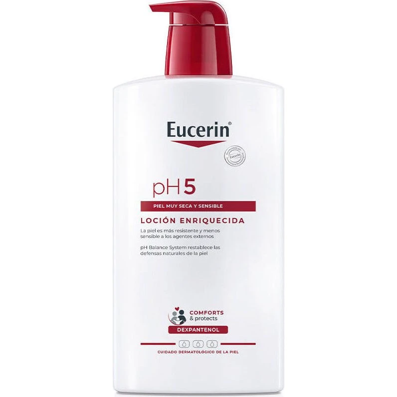 Eucerin Lotion Enrichie PH5 1000 ml pour Peaux Sèches