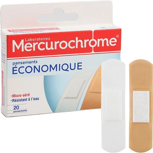 Mercurochrome Pansements Économiques 20 unités