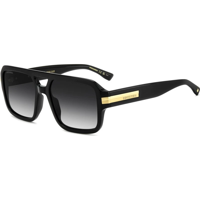 Dsquared2 D2 0197_S Lunettes de soleil Homme Noir