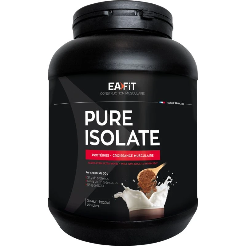 Eafit Pure Isolate 750g Chocolat - Isolat de Whey à Froid