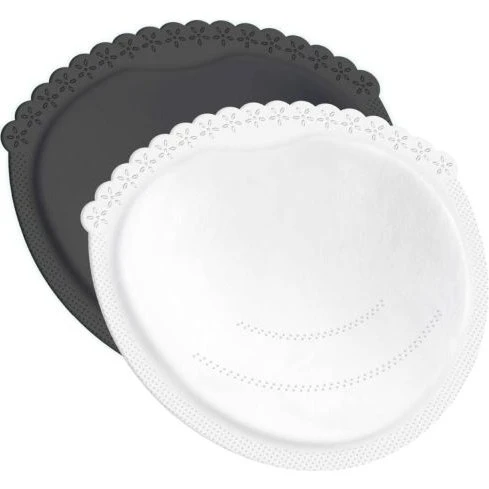 Difrax LOVI Coussinets Allaitement 40 Pièces Blanc/Noir