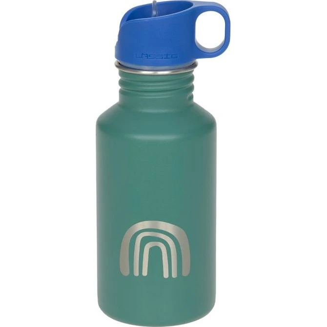 Lassig Little Gang Gourde Enfant Inox Vert Arc-en-ciel 500 ml