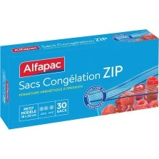 Albal Alfapac 30 Sacs Congélation Zip Petit Modèle