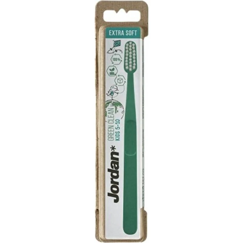 Jordan Green Clean Kids Brosse à dents Extra Soft BLÅ