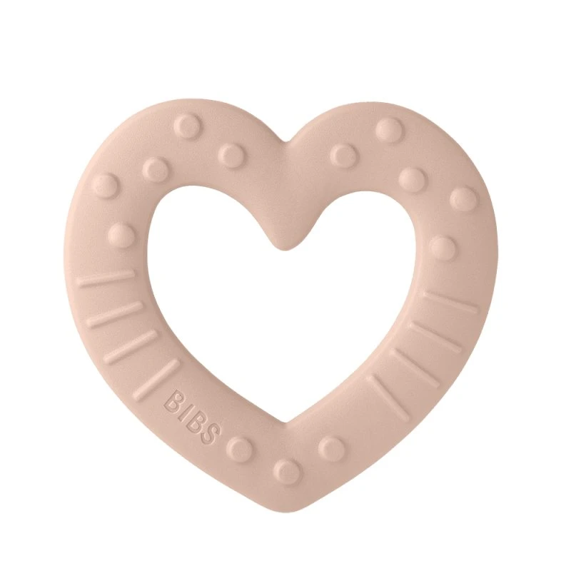 BIBS Anneau de dentition Cœur - Blush