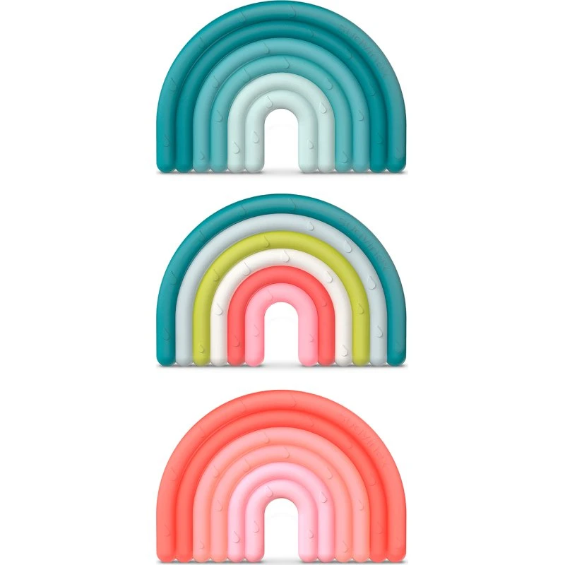 Suavinex Anneau de dentition silicone arc en ciel