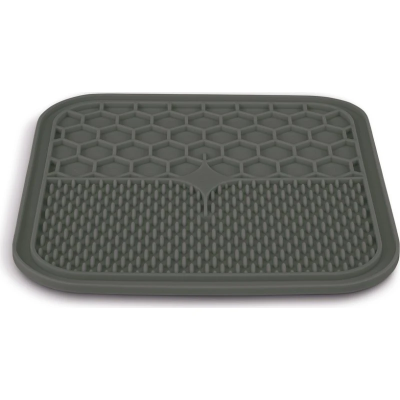 Zolux Tapis à lécher silicone gris M