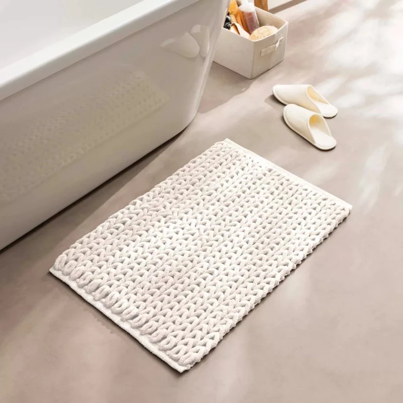 Ariel Tapis de Bain Waffle 50x80 cm Écrue