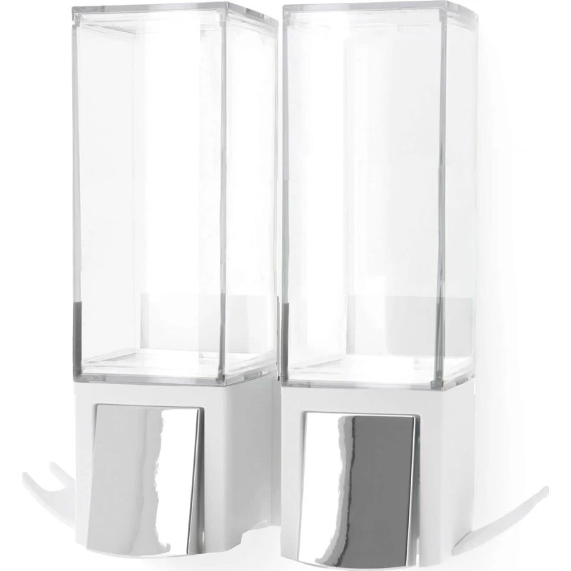 Compactor Double Distributeur de Savon Murale Blanc