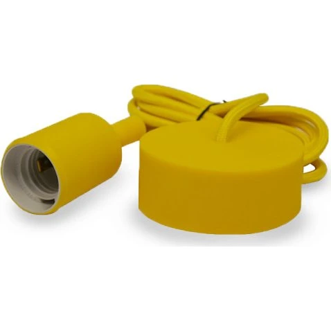 Miidex Suspension E27 Silicone Jaune 2m