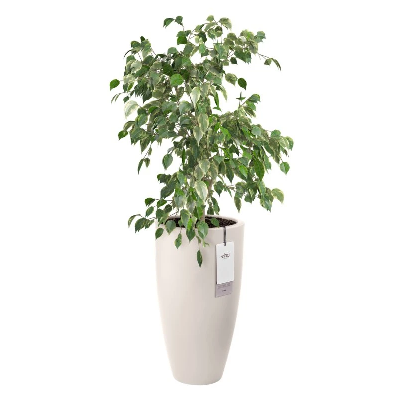 Elho June Round High 40 cm blanc lin