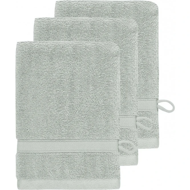 SENSILK Lot de 3 gants de toilette 600 g/m²