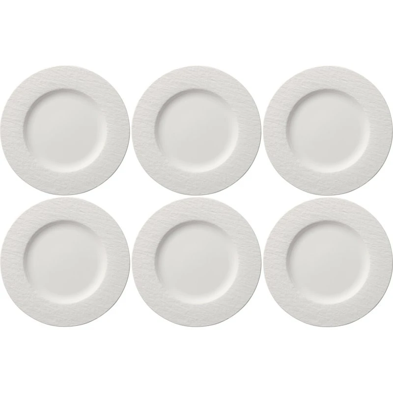 Villeroy & Boch Assiette en porcelaine Manufacture Rock blanc