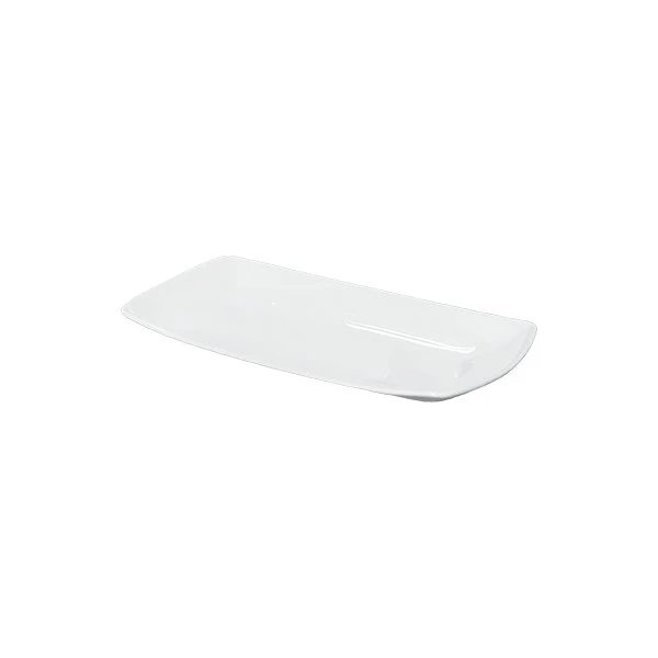 Saturnia Plate Rectangulaire Tokio Blanc 25x14 cm