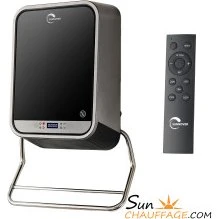 Zenuos Luxe Sannover - Sèche-Serviette Électrique Mural Noir 2000W