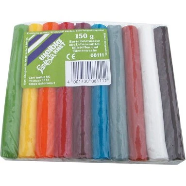 Pâte à modeler 10 couleurs 150g