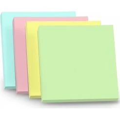 Post-it Pastel 400 feuilles 75x75mm