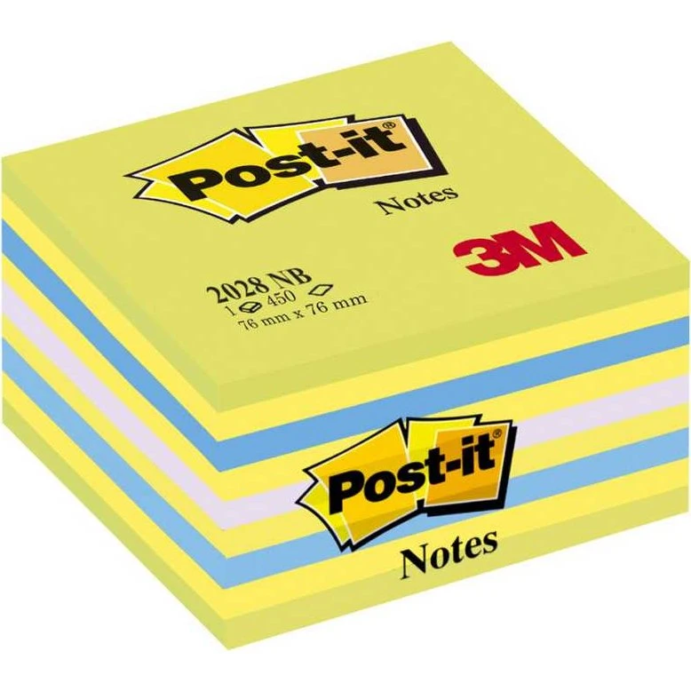 3M Post-it Bloc Cube 76 x 76 mm Vert Neon