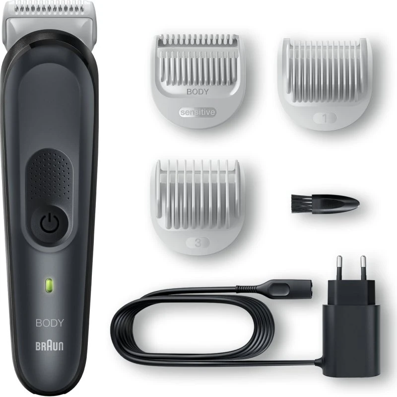 Braun BG3340 Tondeuse barbe et cheveux, sans fil, noir