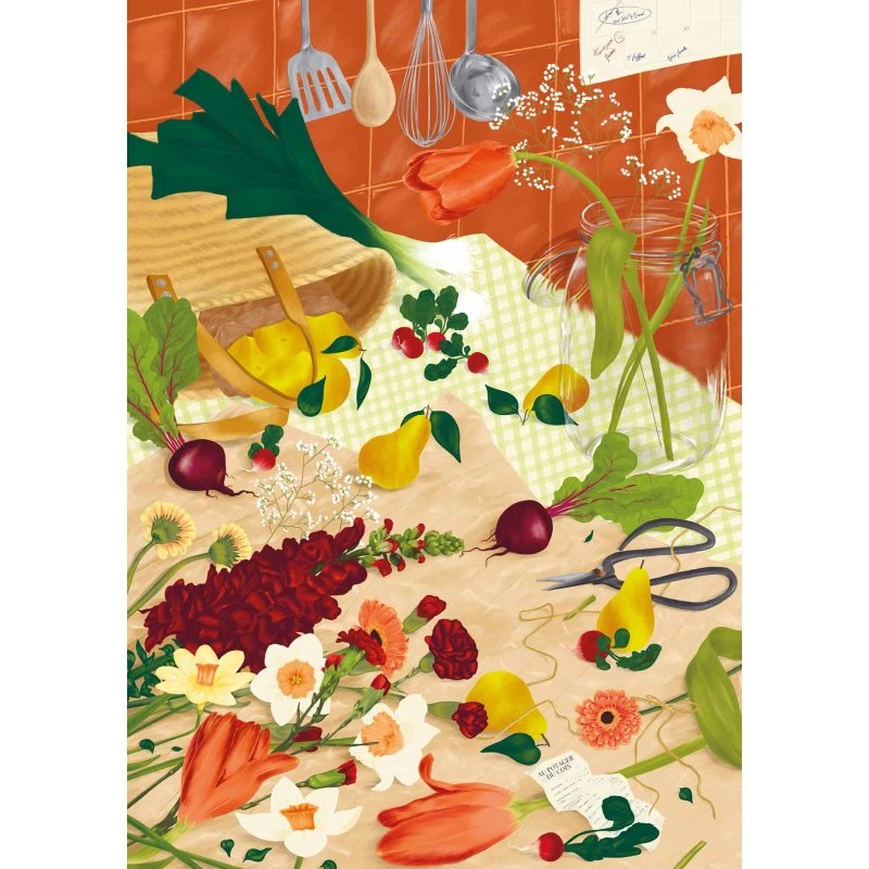 Jour Férié - Puzzle Le retour du marché 1000 pièces