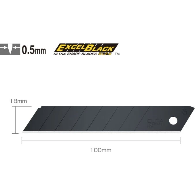 Olfa LBB-50 Lames de Rechange 18 mm (50 unités)