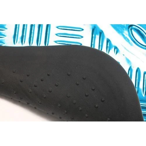 CUSTOMAGIC Tapis Auto PVC Métallisé Bleu (4 Pièces)