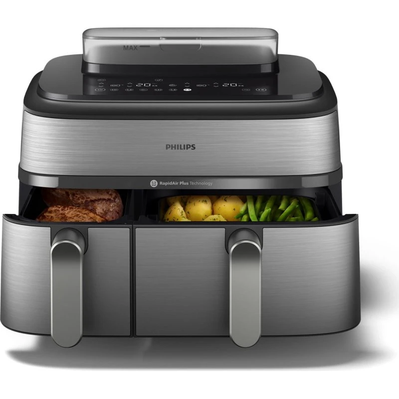 Philips NA555/00 Airfryer Double Panier Vapeur 9L