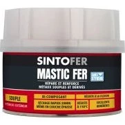 SINTO Mastic Répare Métal Souple 300g + 8g