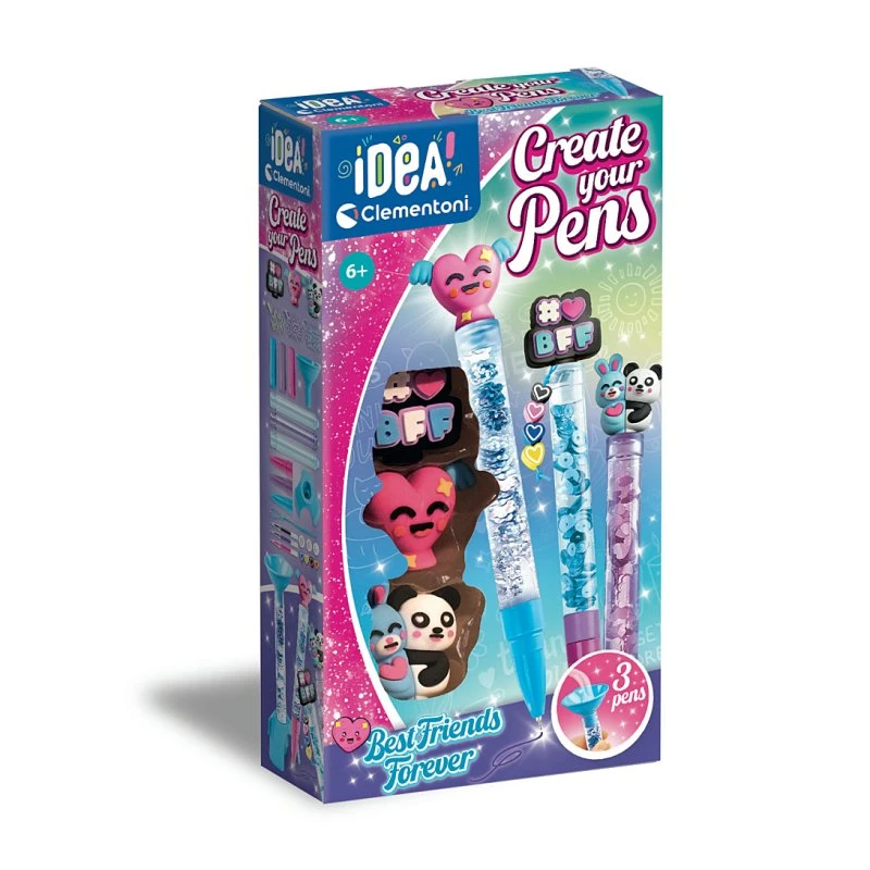CLEMENTONI Crée tes stylos - Best Friends