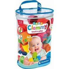Clementoni Clemmy Baby - 40 Cubes Souples Colorés