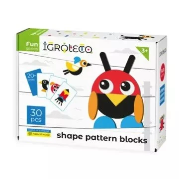 Igroteco Puzzle à motifs 30 pièces en bois