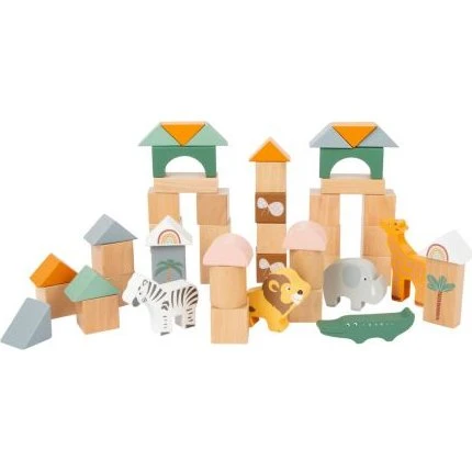 Small Foot Blocs de construction en bois Safari