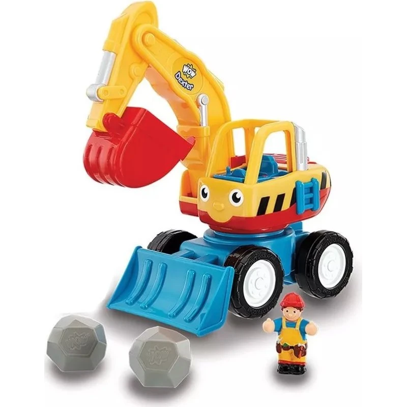 WOW Dexter la tractopelle - Jouet de construction pour enfants