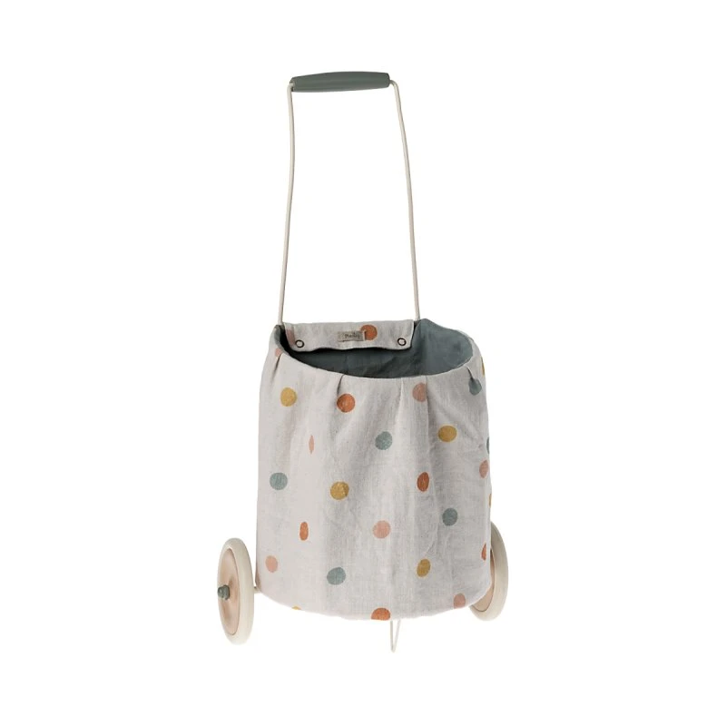 Maileg Chariot Multidots Bleu