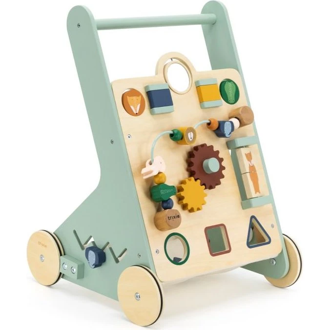 Trixie Chariot d'activité en bois animaux