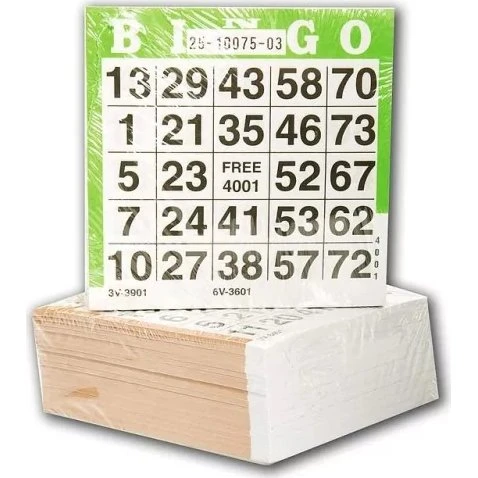 Bingo 500 Cartes Jetables, 10 cm