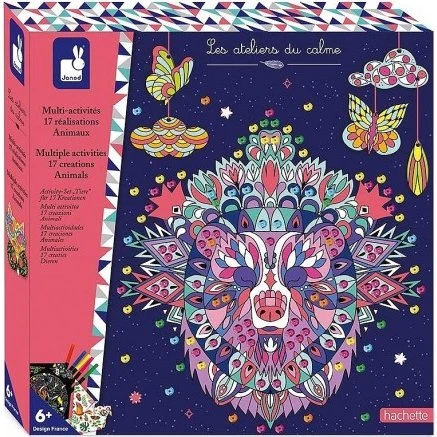 Janod Coffret multi-activités 17 réalisations Animaux