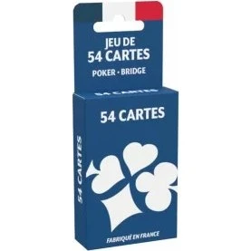Ducale Jeu de 54 Cartes - Dos Rouge ou Bleu