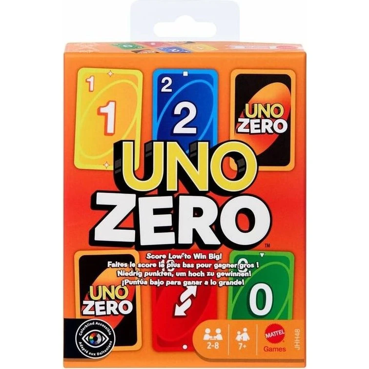 Mattel Games Uno Zero - Jeu de cartes familial