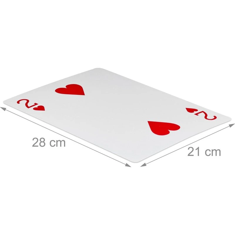 Relaxdays 54 Cartes XXL Imperméables