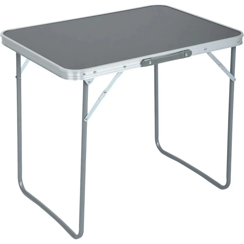 Table de Camping ARES en Aluminium Gris 70x60x50 cm