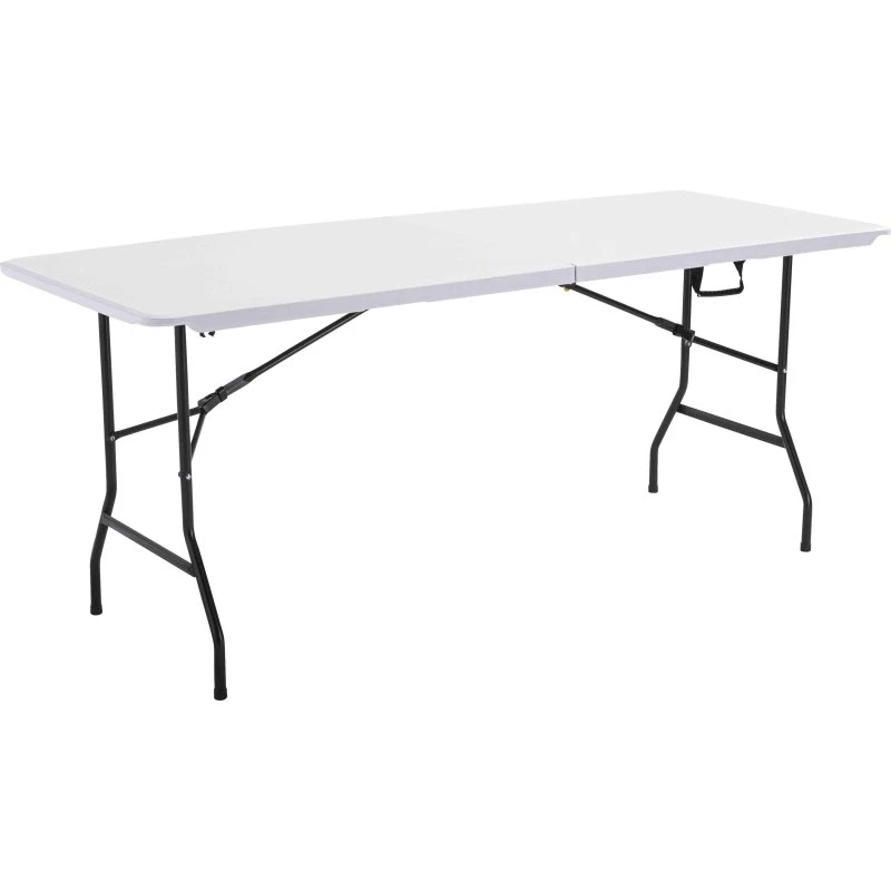 KIOSK Table pliante blanche 180x70 cm PEHD 8 places