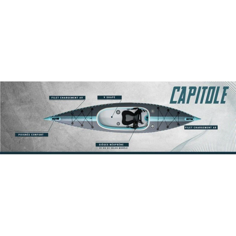 Capitole Coasto Kayak Gonflable 1 Place