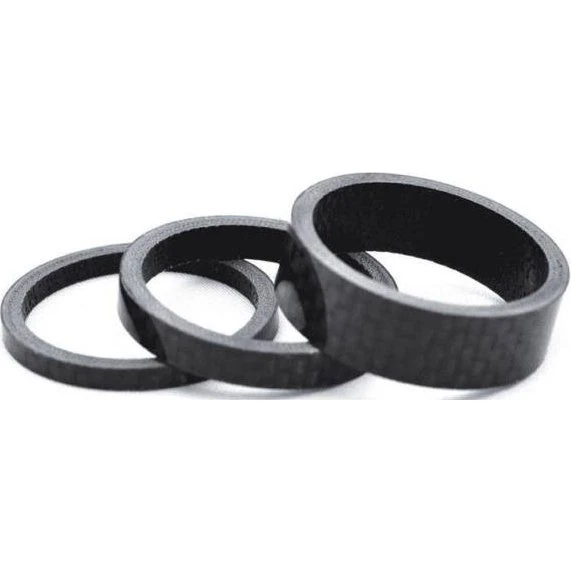 Ergotec Set Entretoise 1 1/8" O28.6 2/5/10mm Noir